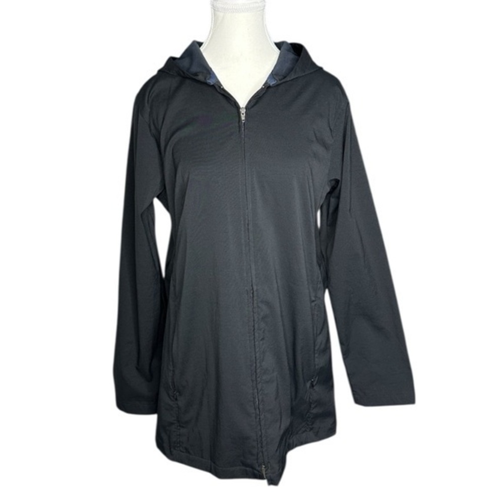 Patagonia Winds-Day Hooded Jacket Womens 10 Black Full Zip Stretch Parka 11433F8